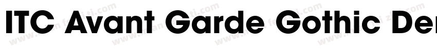 ITC Avant Garde Gothic Demi Bold字体转换